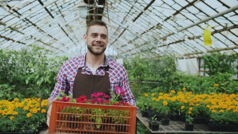 Seasonal retail business owner at shop