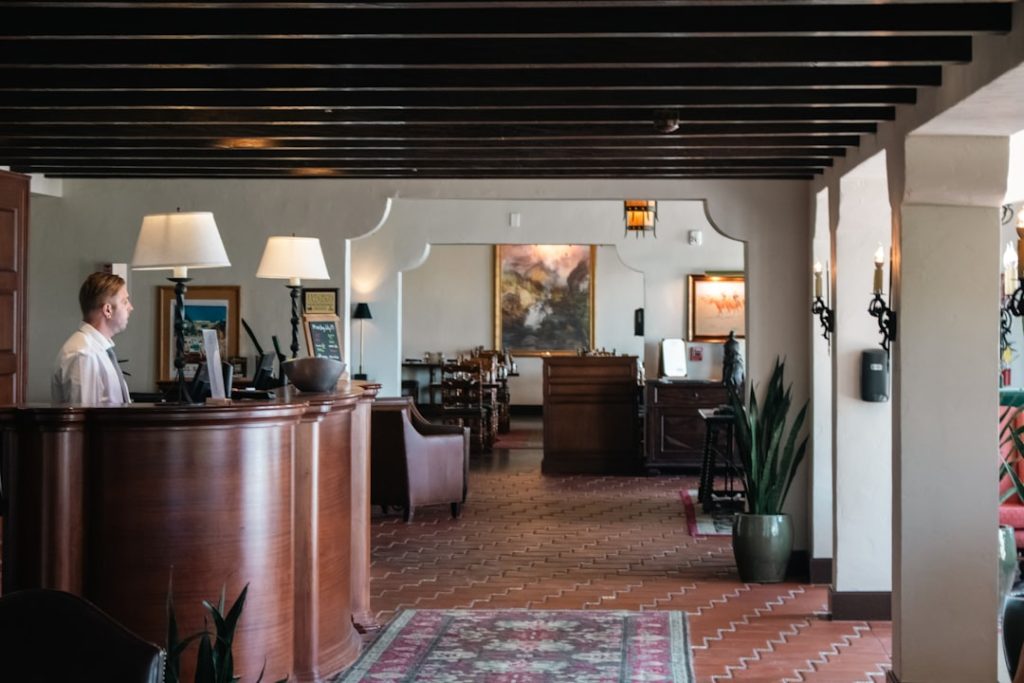 Hotel hospitality staff at work