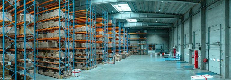 Warehouse inventory ready for stocking