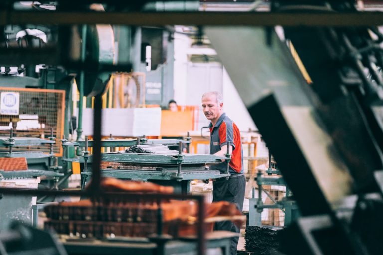 Commercial equipment on a factory floor